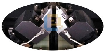 Axial insertion machine lead cutting and clinching