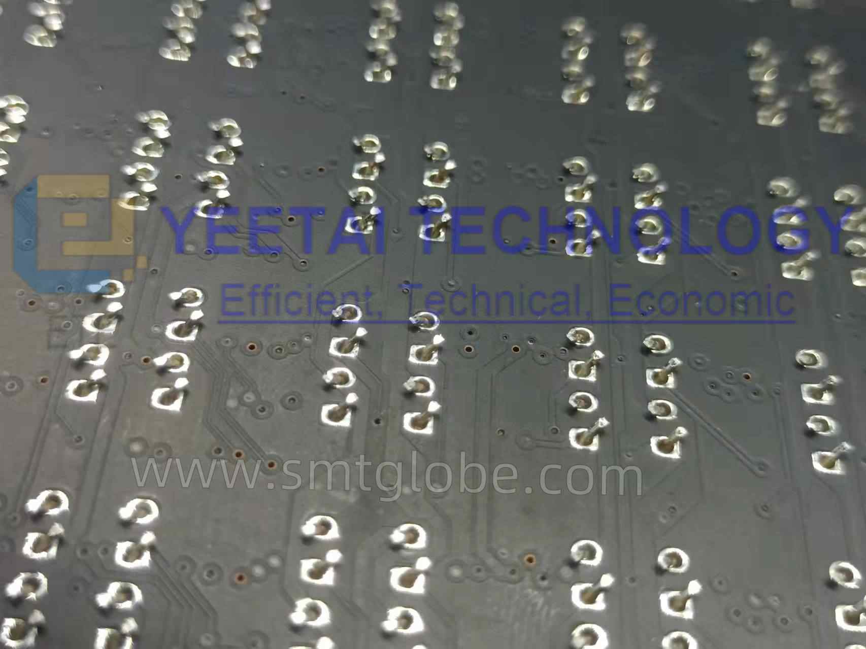 LED board radial insertion