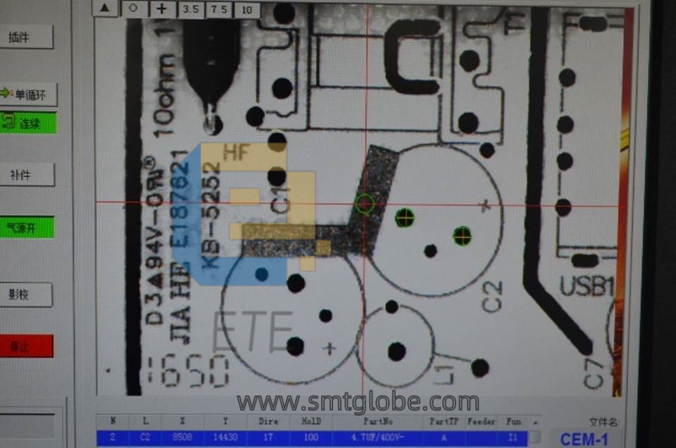 radial insertion machine program